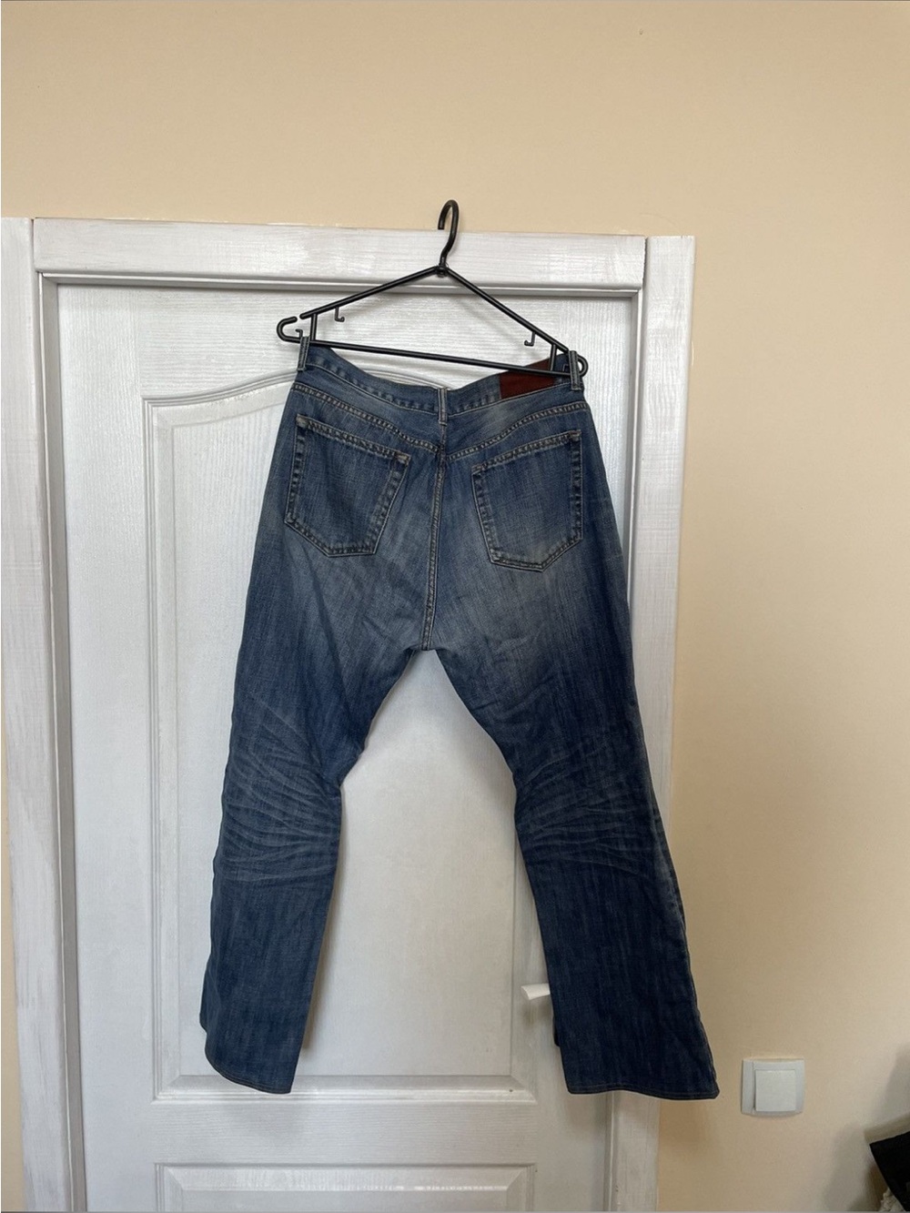 Acne Relaxed Fit Washed Blue Jeans